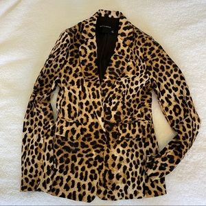 Olivaceous Leopard Print Blazer